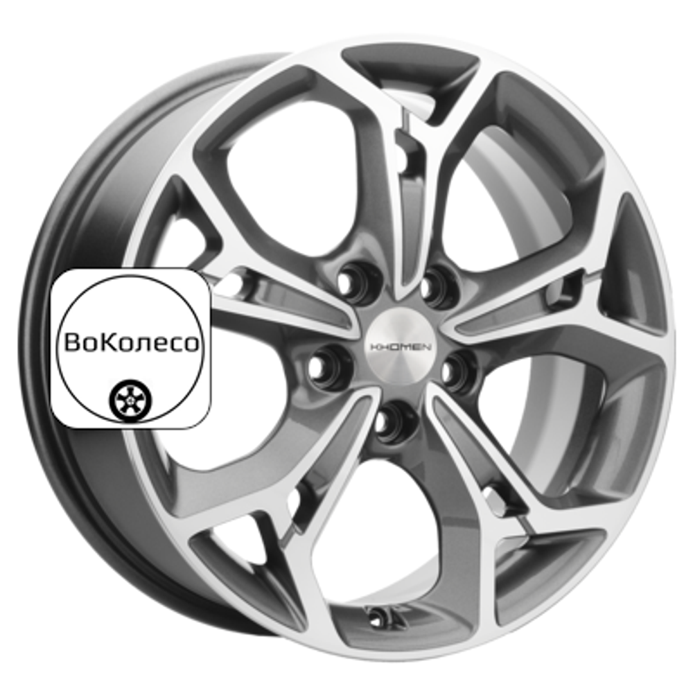 7x17/5x114,3 ET37 D66,5 KHW1702 (Jolion) Gray-FP Khomen Wheels