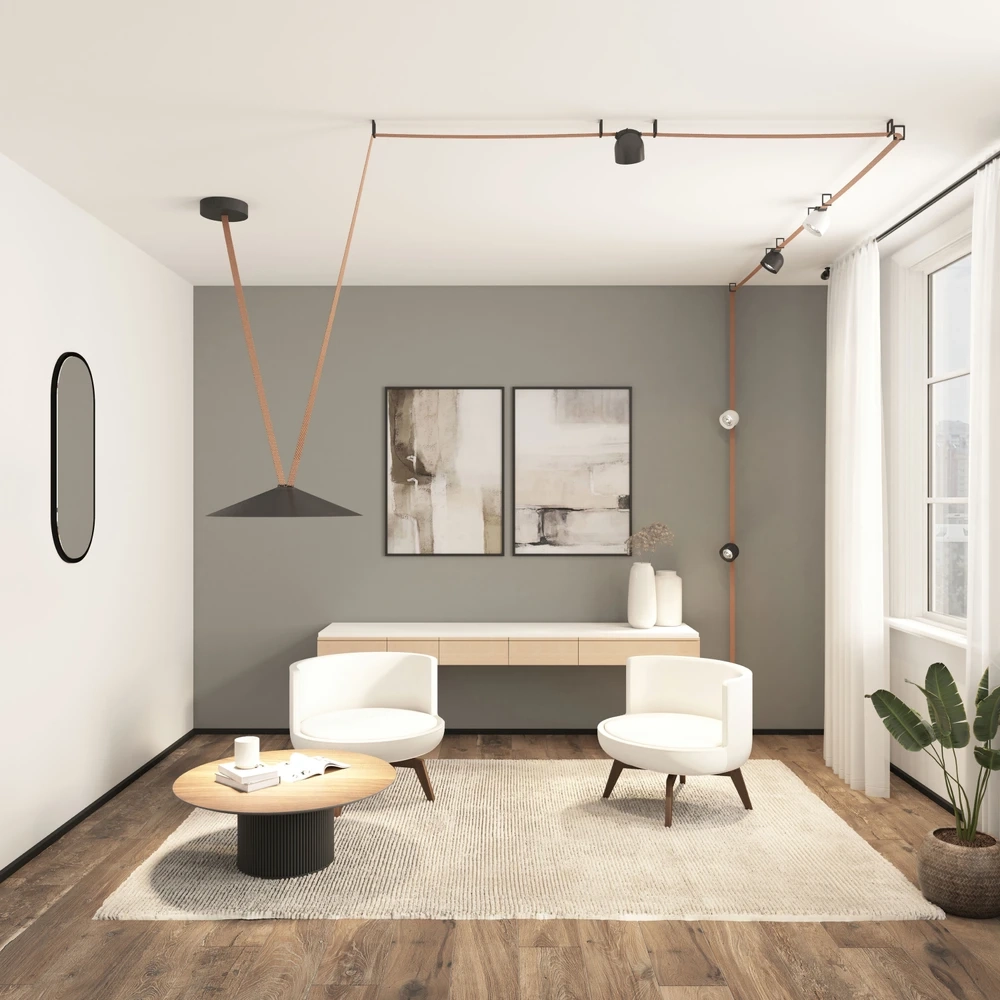 Трековый светильник Denkirs BELTY SMART FLOW DK5668-BK