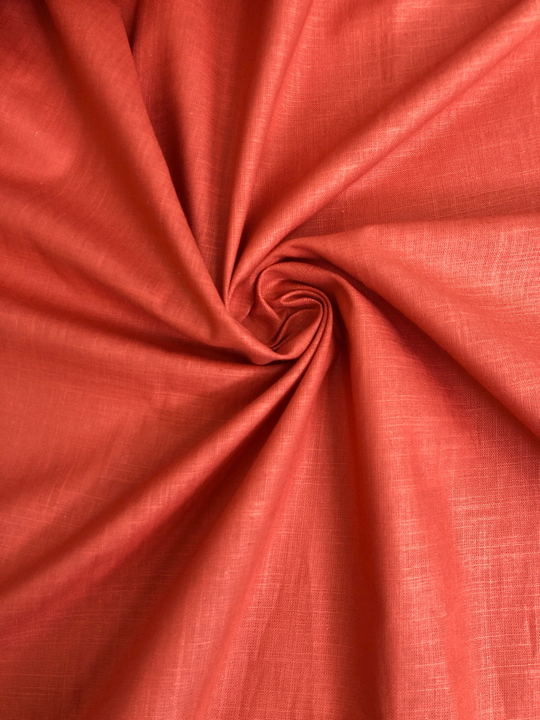 плательная лен, оранжевый linen/cotton BST3488