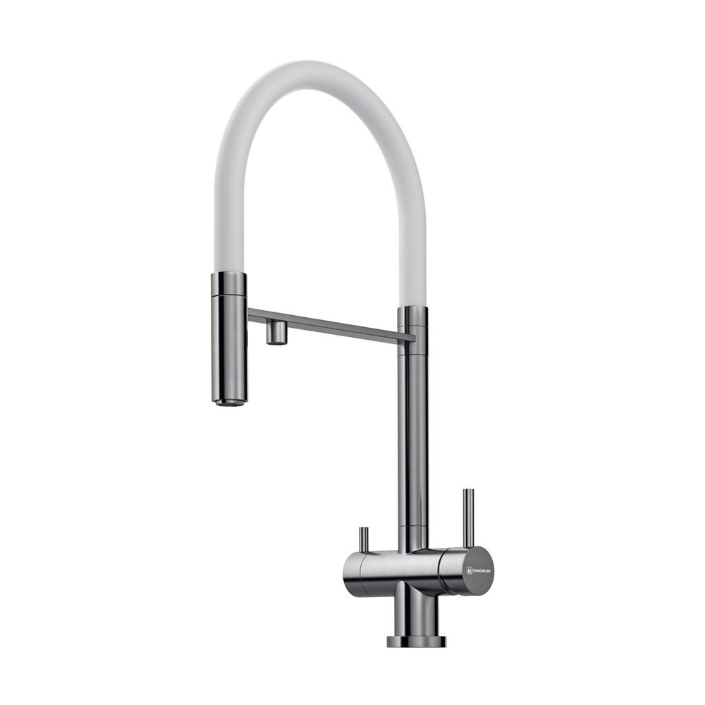 Купить Смеситель для кухни Omoikiri Kanto-BN-WH Нержавеющая сталь 4994298