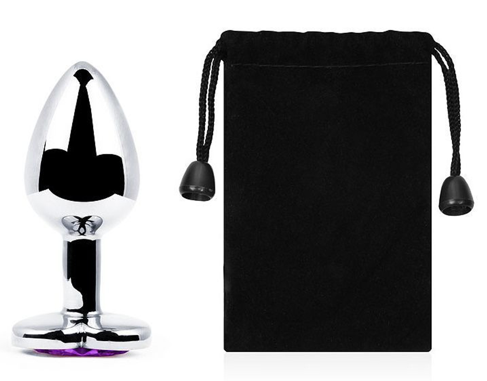 Анальная пробка Anal Jewelry Plug MCH-04 с сердцем, 8 см