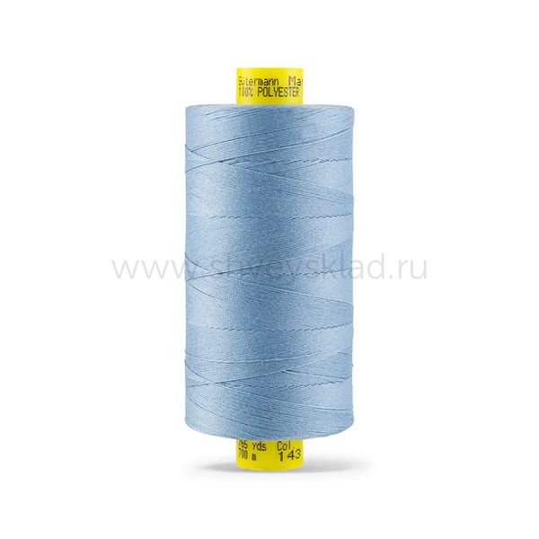 Нитка Gutermann Mara 70 (700 метров), 1 кат., для плотных тканей | 143 серо-голубой