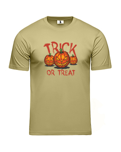 Футболка Trick or treat unisex оливковая