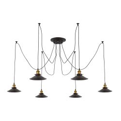 Citilux Эдисон CL451061 Люстра паук Венге Бронза