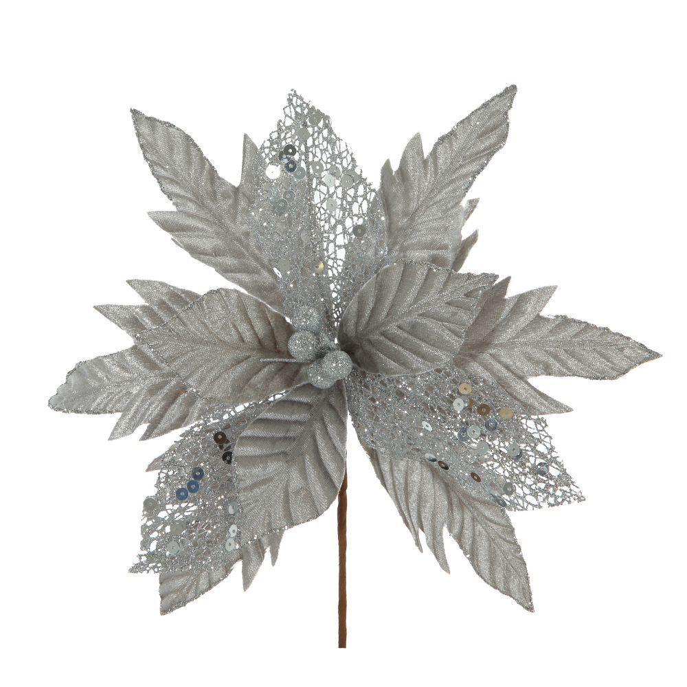 GAEM Цветок искусственный "Пуансеттия", L33 W33 H39 см, 2в.