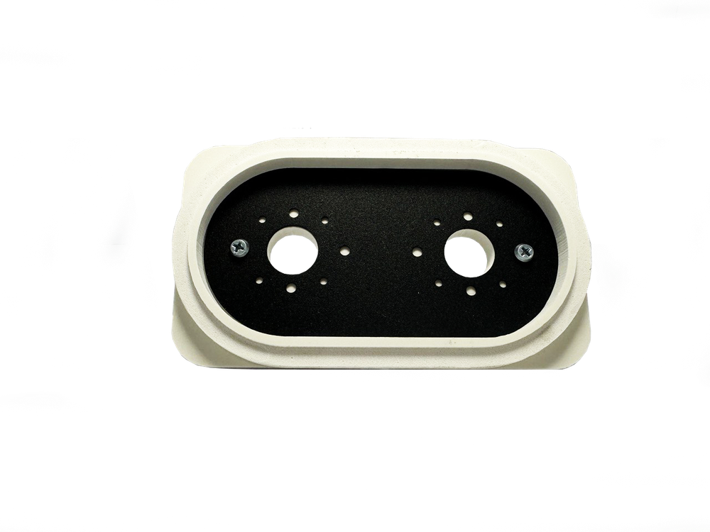 Платформа теневая черная овал DUO под светильник Art GU10 160х90х20мм