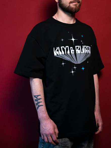 Футболка: "KIM & BURAN", черная