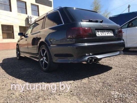 Юбка на задний бампер для Audi a6c4