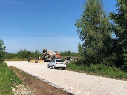 Основания для малых архитектурных форм забетонированы