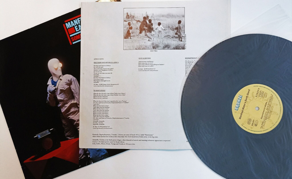Винтажная виниловая пластинка LP Manfred Manns Earth Band Somewhere In Afrika (Germany 1982)