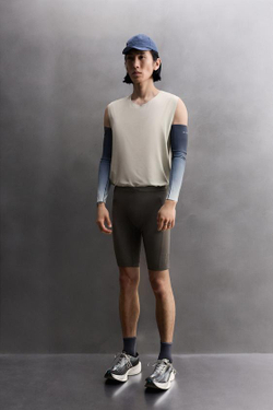 ZARA КОРОТКИЕ ЛЕГИНСЫ ДЛЯ БЕГА, ТЕМНО-СЕРЫЙ