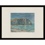 Постер с паспарту 40х50 см Репродукция с авторской картины маслом "Этрета"