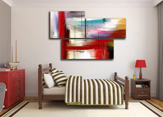 Модульная картина "Блоки абстракции"