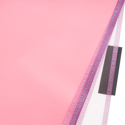 ЛИСТ глянцевая 57x57см (20шт) окантовка полоса РОЗОВЫЙ