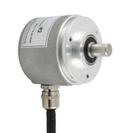 Инкрементальный программируемый энкодер INNOCONT D=50мм, выступающий вал 6мм, 5…30VDC, выход TTL/HTL с инверсией, IP 65