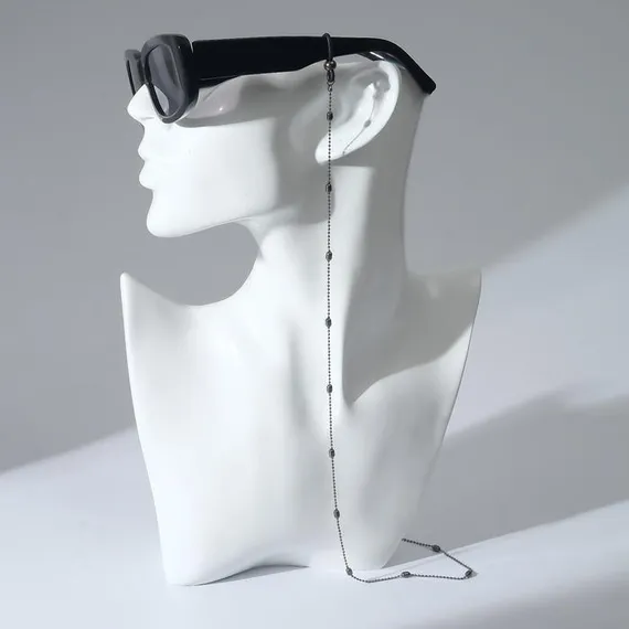 Цепочка для очков &quot;Эстетика&quot; №52, цвет тёмно-серый