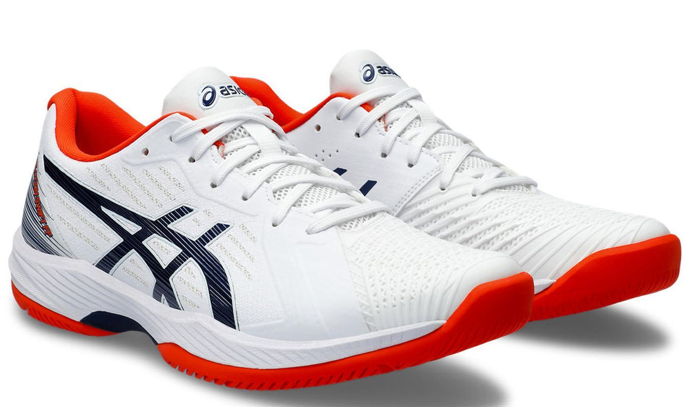 Мужские кроссовки теннисные Asics Solution Swift FF - white/blue expanse
