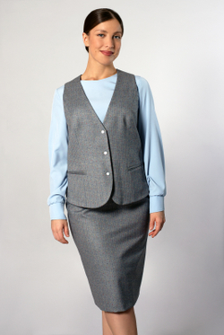 Юбка женская 1328Ла, серый #37С011328Ла