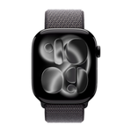 Умные часы Apple Watch Series 11 GPS, 46mm, Jet Black Aluminium Case with Dark Gray Sport Loop