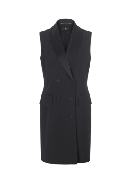 RIANI Платье-жилет с атласным воротником