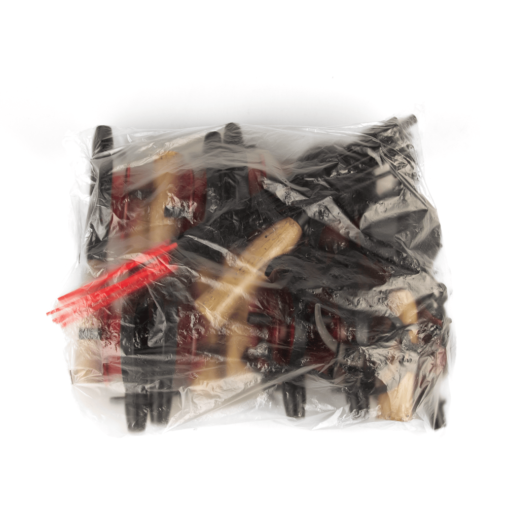 Удочка зимняя Три Кита Техно d-65, с пробковой ручкой (хлыст стекловолокно), Красная