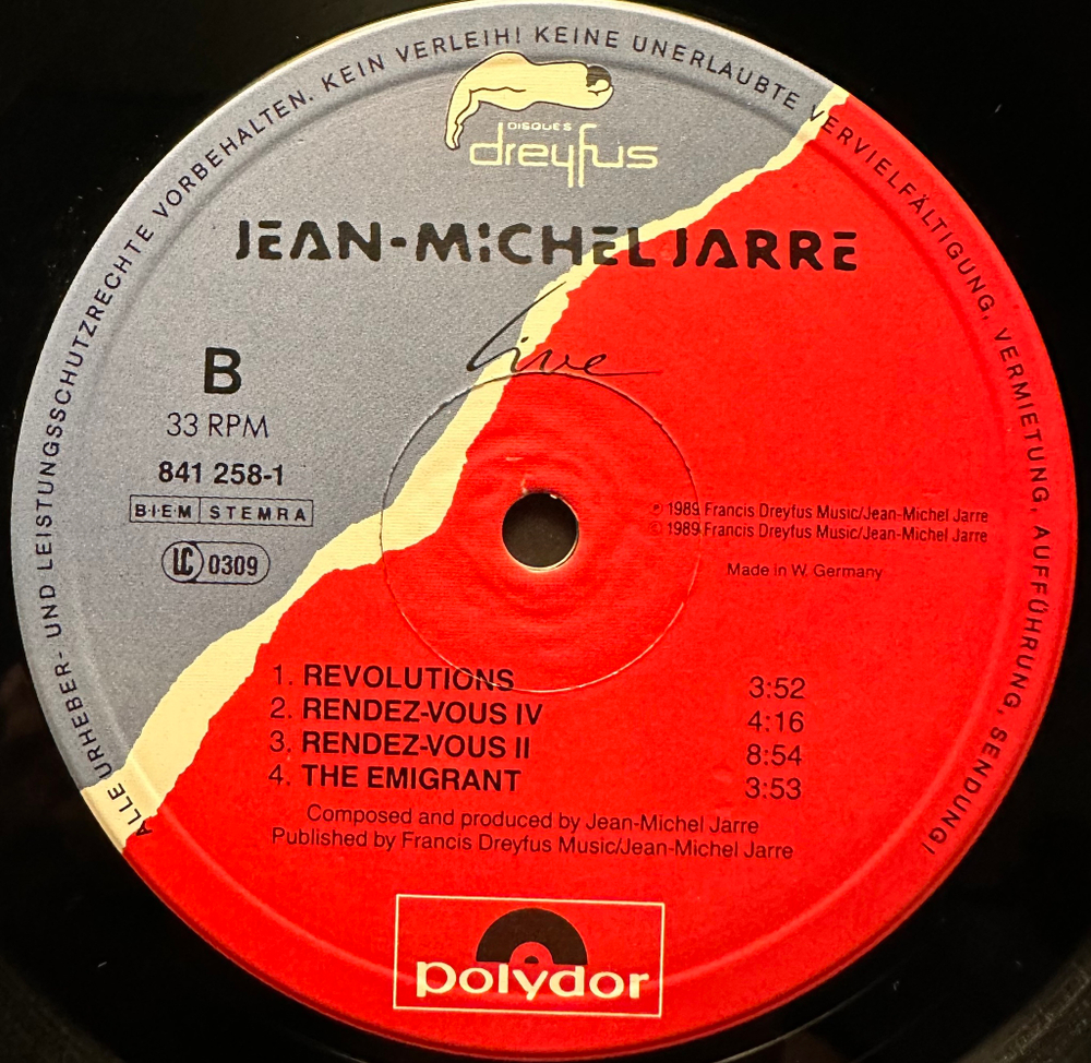 Jean-Michel Jarre - Jarre Live (Германия 1989г.)