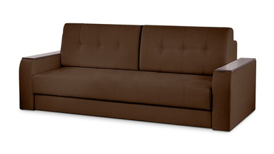 Диван Арго Лайт Vivaldi 23 230*94*80 см, Коричневый Велюр Еврокнижка Фиеста
