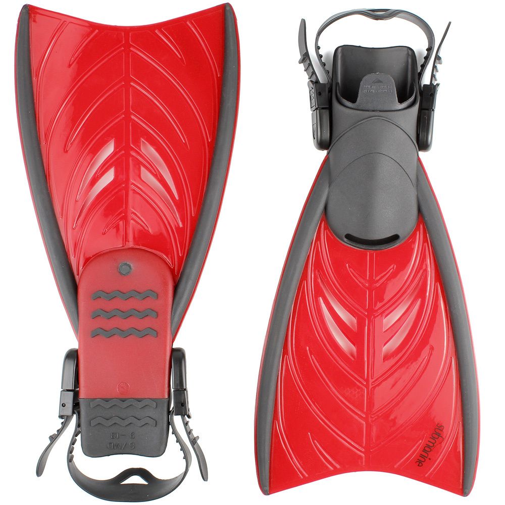 Ласты плавательные Submarine Flipper (F42) (28-32) S/M Красный