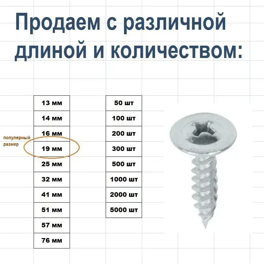 DasZimmer Саморез 4.2 x 15 мм 50 шт.