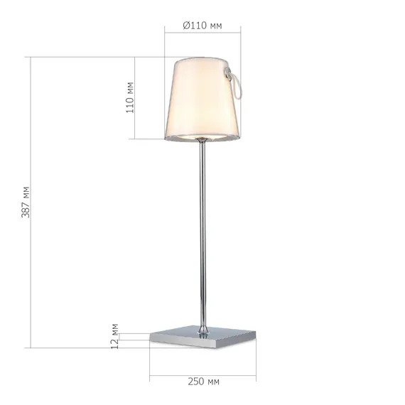 SL1009.104.01 Прикроватная лампа ST-Luce Хром/Белый LED 1*5W 3000K+RGB PORTALI
