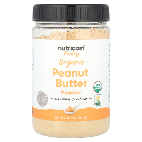 Nutricost, Pantry, порошок из органической арахисовой пасты, 354 г (12,6 унции)