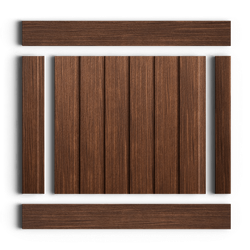 Стеновая панель HiWood декорированная, 270x12 см