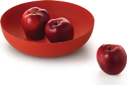 Alessi Текстурная чаша 21x4,7 см красная