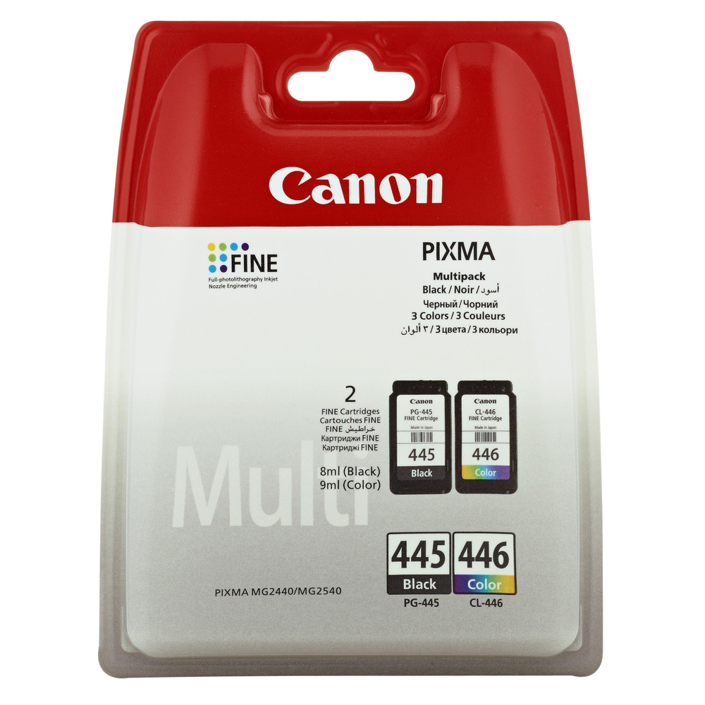 Картридж струйный Canon PG-445/CL-446(8283B004/008) чер/цв дляMG2440(2ш/уп)