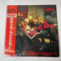 Винтажная виниловая пластинка LP Accept Russian Roulette (Japan 1986) (Obi) T.V. War