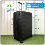Большой чемодан  Mironpan Model 74, Черный, с расширителем