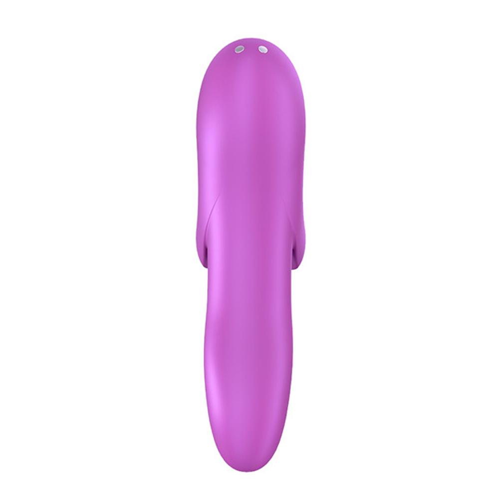 Лиловая вибронасадка на палец 9,3см Satisfyer Bold Lover