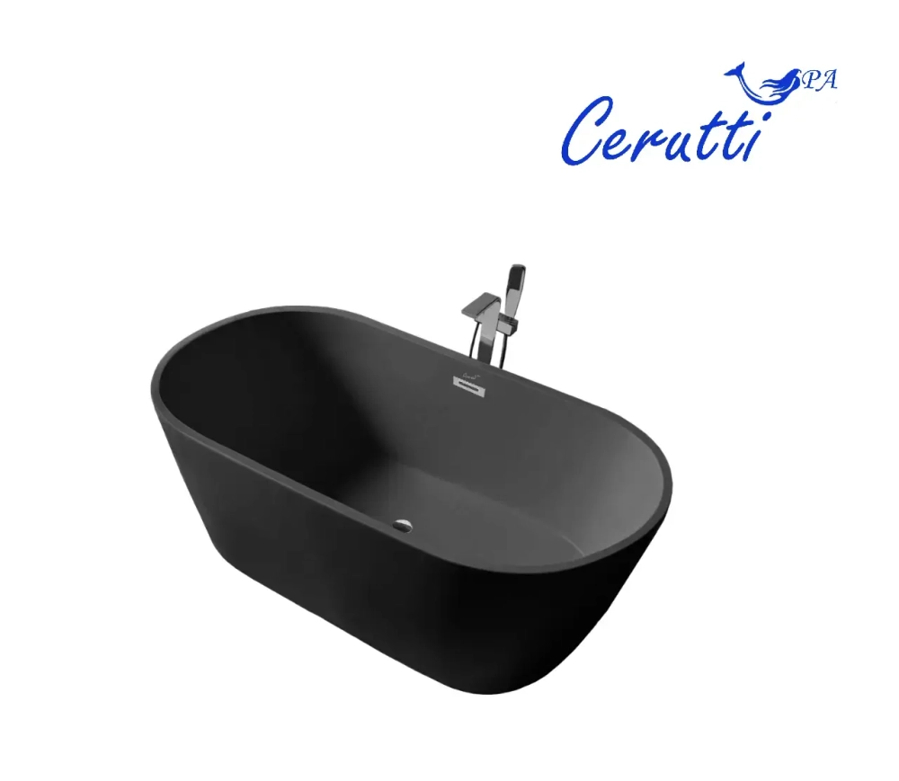 Ванна RESIA170MBII акриловая отдельностоящая черная матовая Ceruttispa (1700x750x600)