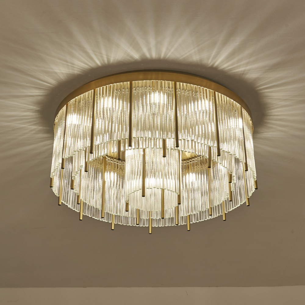 Потолочный светильник Cloyd CARTEL-A FM15 / Ø65 см - латунь (арт.10636)