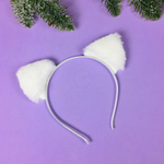 Ободок карнавальный «Пушистые ушки», микс