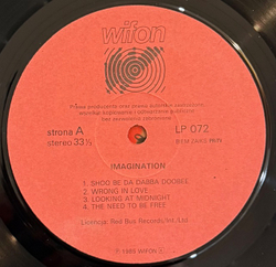 Виниловая пластинка IMAGINATION - IMAGINATION LP
