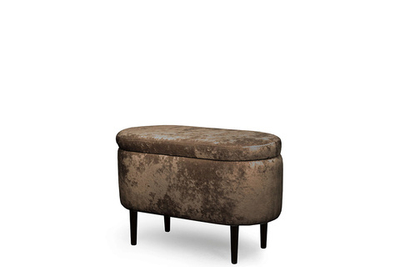 Банкетка Олаф с нишей СТАНДАРТ Тиффани коричневый ВАРИАНТ 2