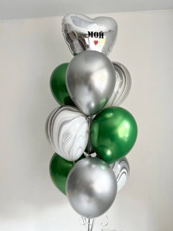 Воздушный шар Агат черно белый ПАЛИТРА №4189