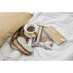 Маска для сна из натурального шелка бежевого цвета из коллекции essential