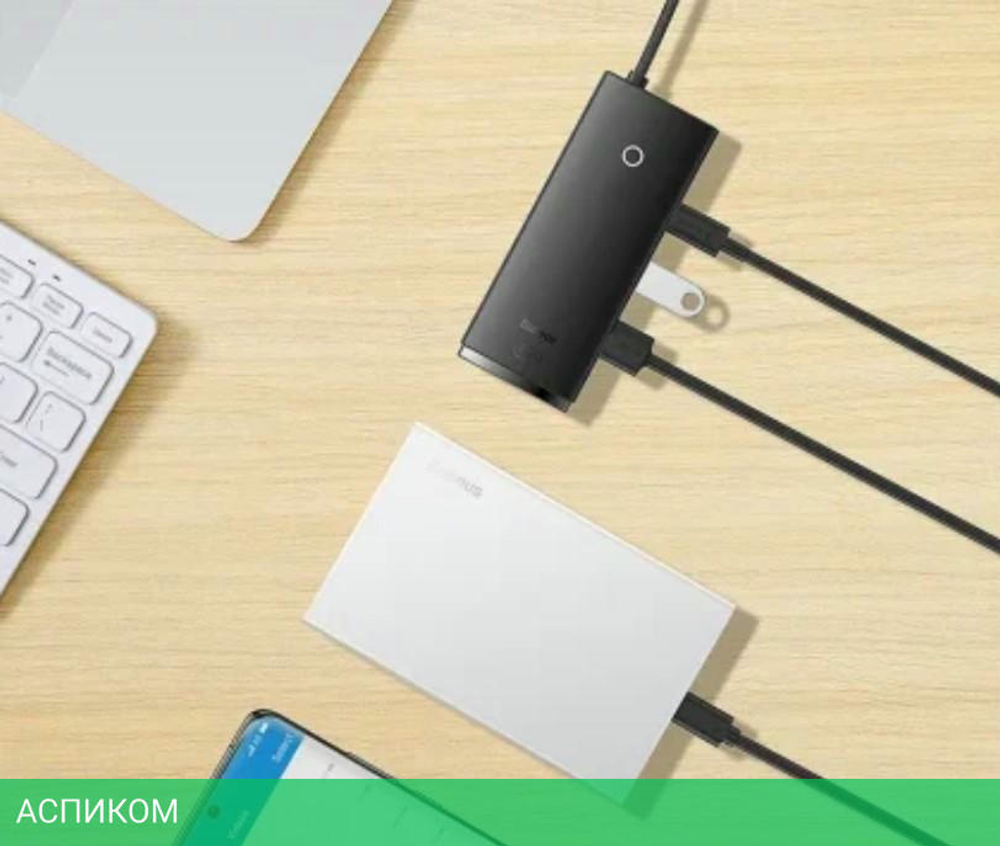 Док-станция Baseus Lite Series Black (WKQX050101)