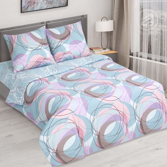 Полуторный комплект постельного белья Вальс бязь Премиум наволочки 70x70 см