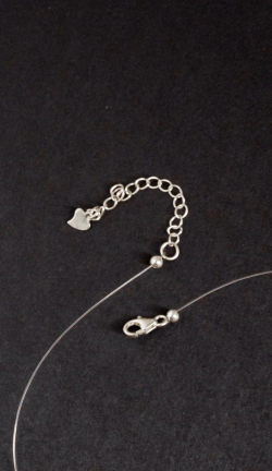 Колье "Memo about Health" с шунгитом 8 мм, 33 см