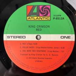 Винтажная виниловая пластинка LP King Crimson Red (Japan 1974) (Obi) Fallen Angel