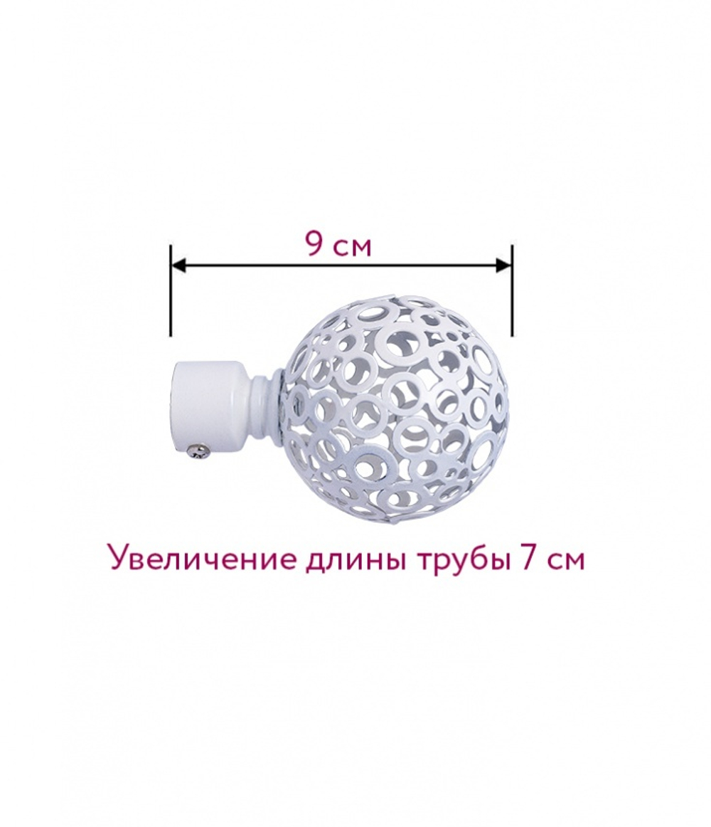 Наконечник для кованного карниза Ажур D 16/19