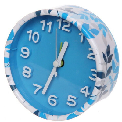 Будильник «Симфония» круг синий 9,5*9,5*4,5см CY1203